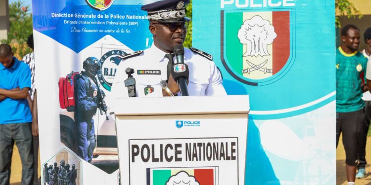 Mbour – Préparatifs JOJ : La Police Nationale aux cotés de la jeunesse à Saly Portudal
