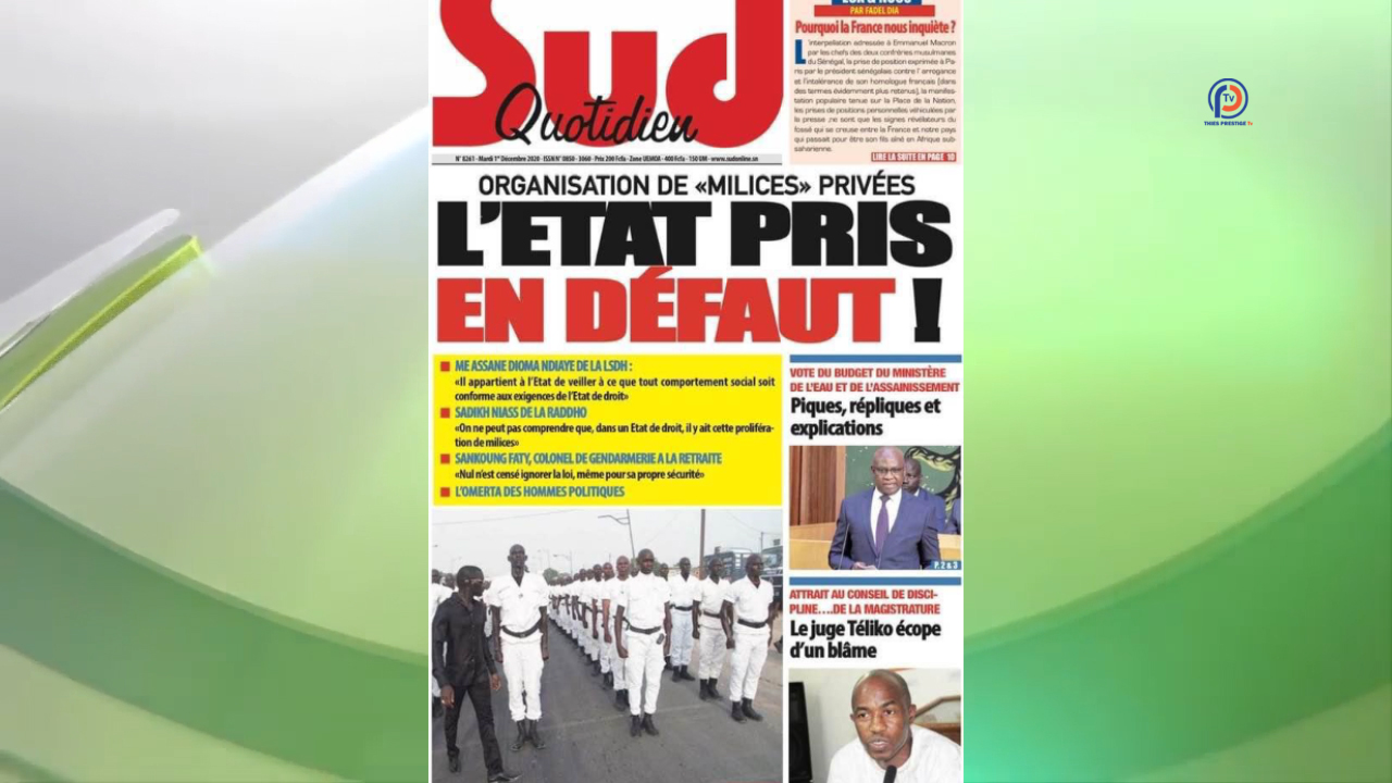 Revue de Presse du 01 Decembre 2020 : Les quotidiens commentent l’audition du magistrat Souleymane Téliko