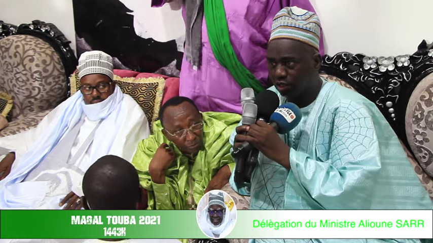 VIDEO – Une délégation du ministre alioune Sarr  reçu à Touba