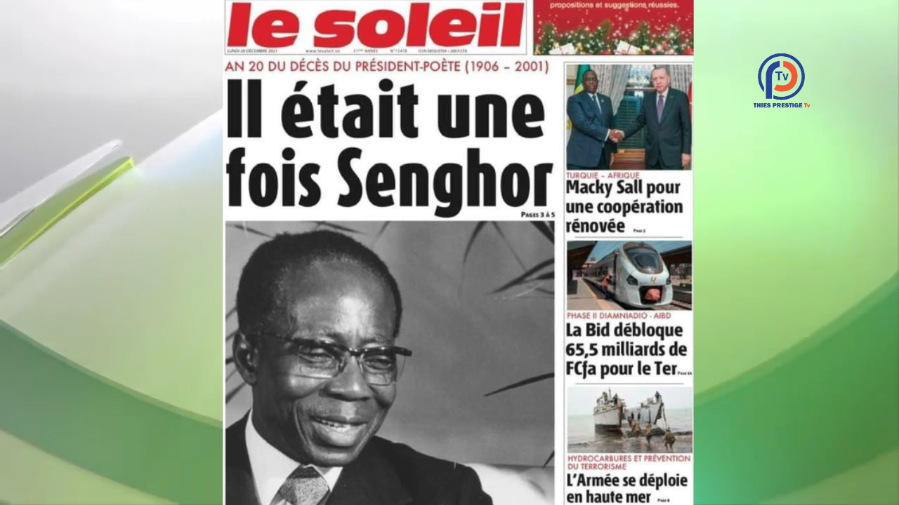 Revue de Presse du 20 Décembre 2021 : Le trafic présumé de passeports diplomatiques et les 20 ans de la mort de Senghor à la Une