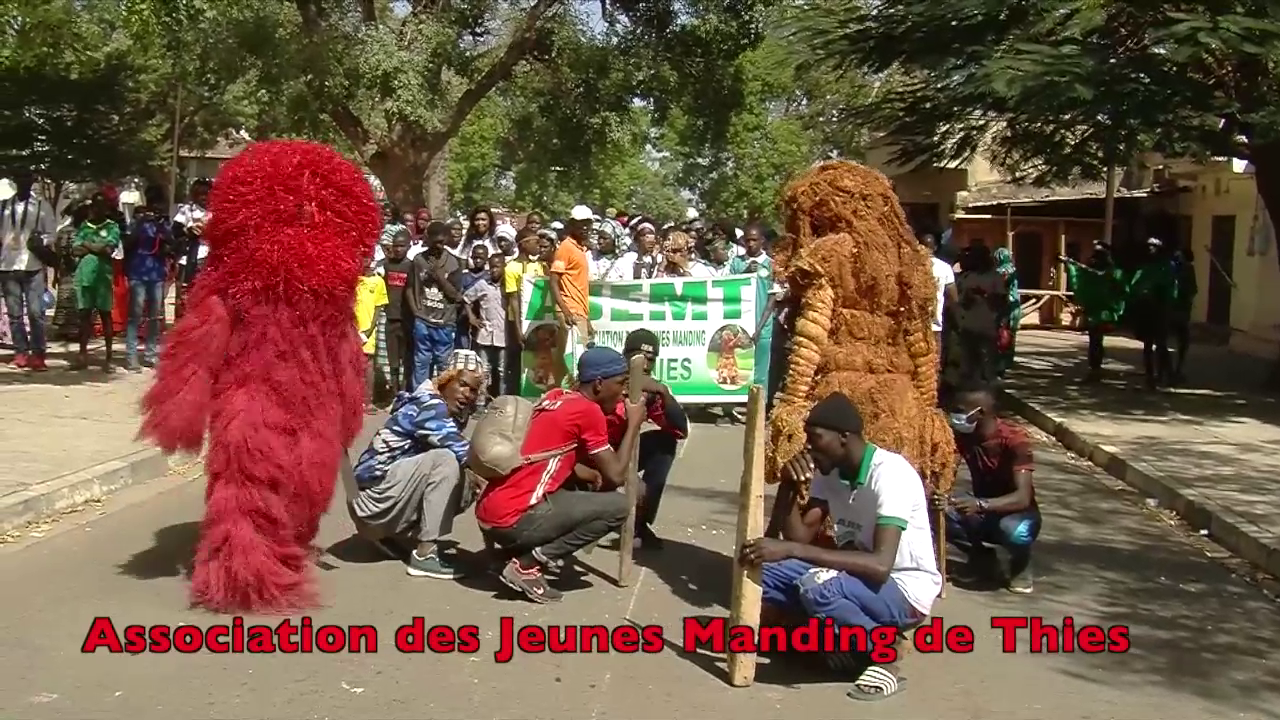 Manifestation culturelle de l’AJEMT : Démonstration de force des Kankourang dans les rues de Thiès