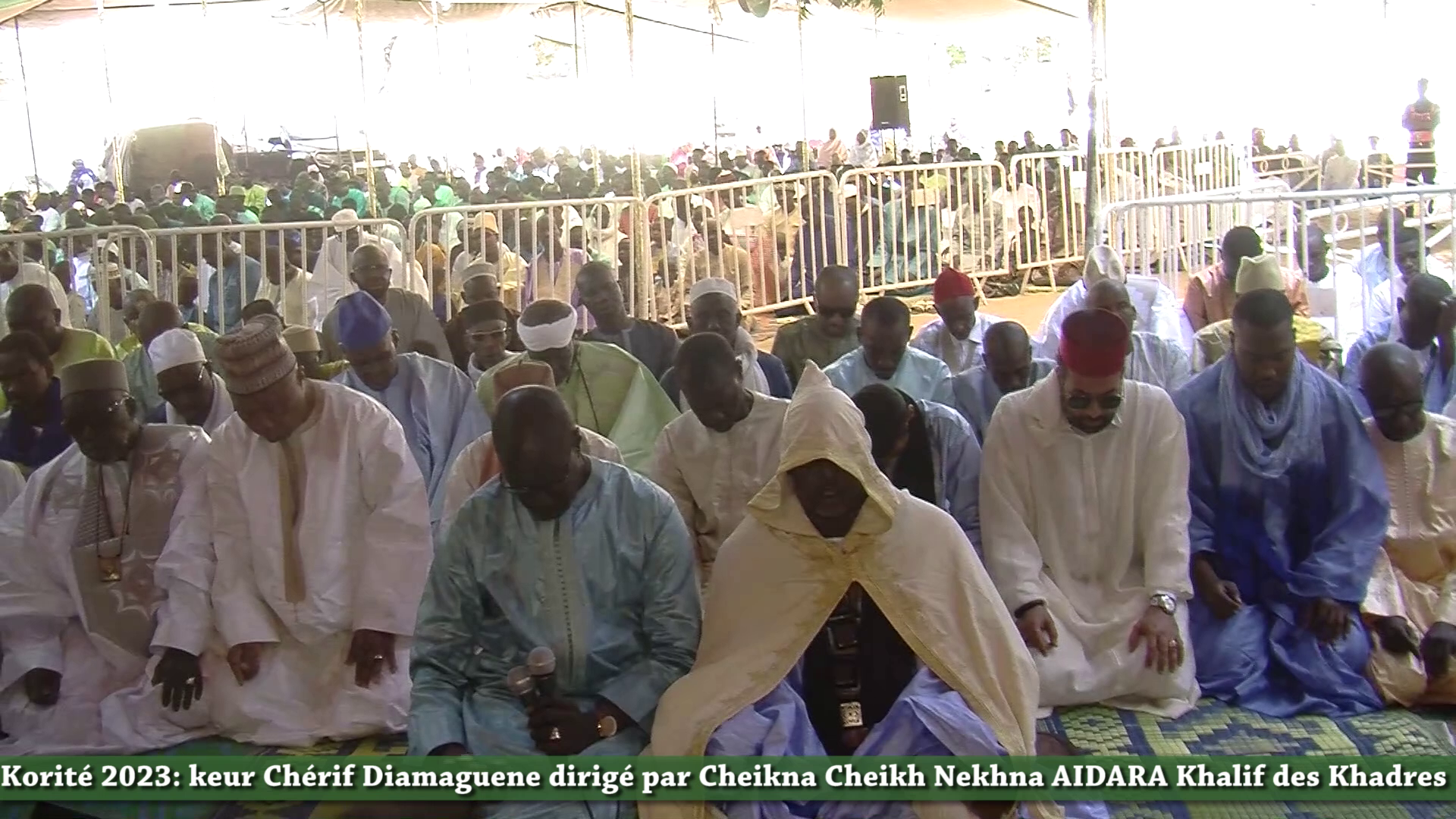 Thiès – Prière de l’Aid El Fitr chez Chérif Cheikhna Cheikh Nama Aidara à Diameguene