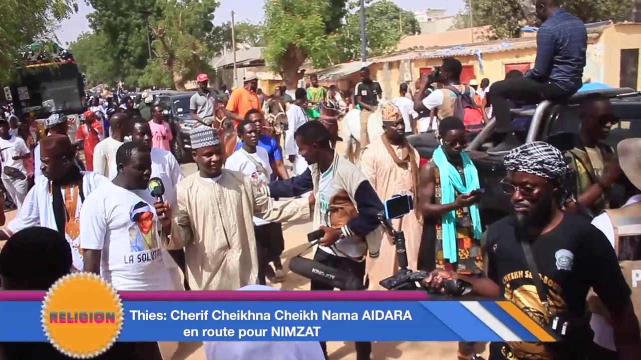 Thiès – Caravane Nimzat 2025 : Plusieurs fidèles accompagnent Cherif Nahma Aïdara