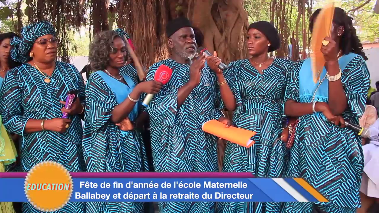 Fête de fin d’année de l’école maternelle ballabey et départ à la retraite du directeur