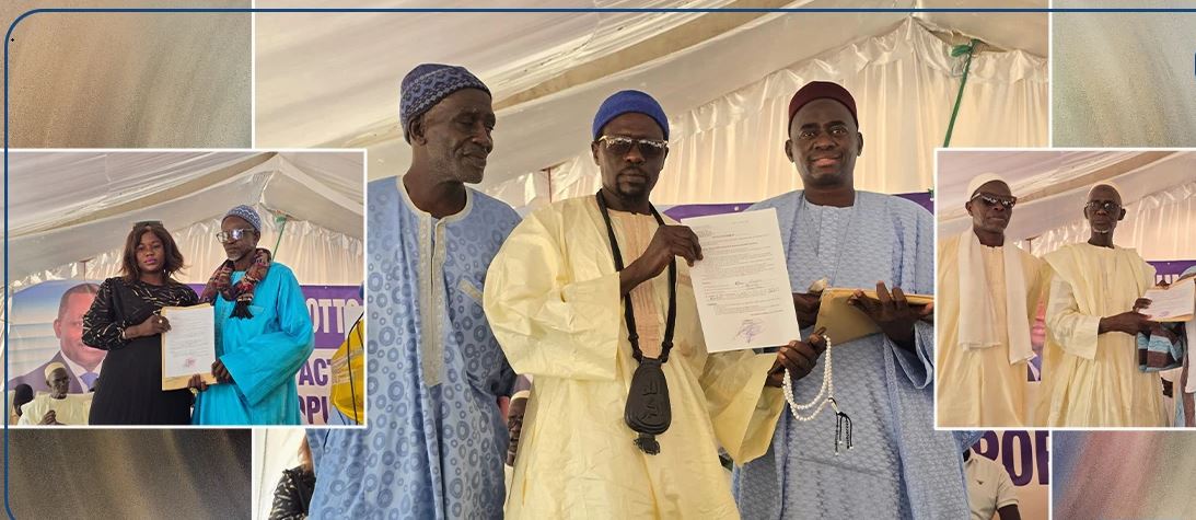 Notto Diobasse : Le maire remet 1.500 actes fonciers à des ayants-droits