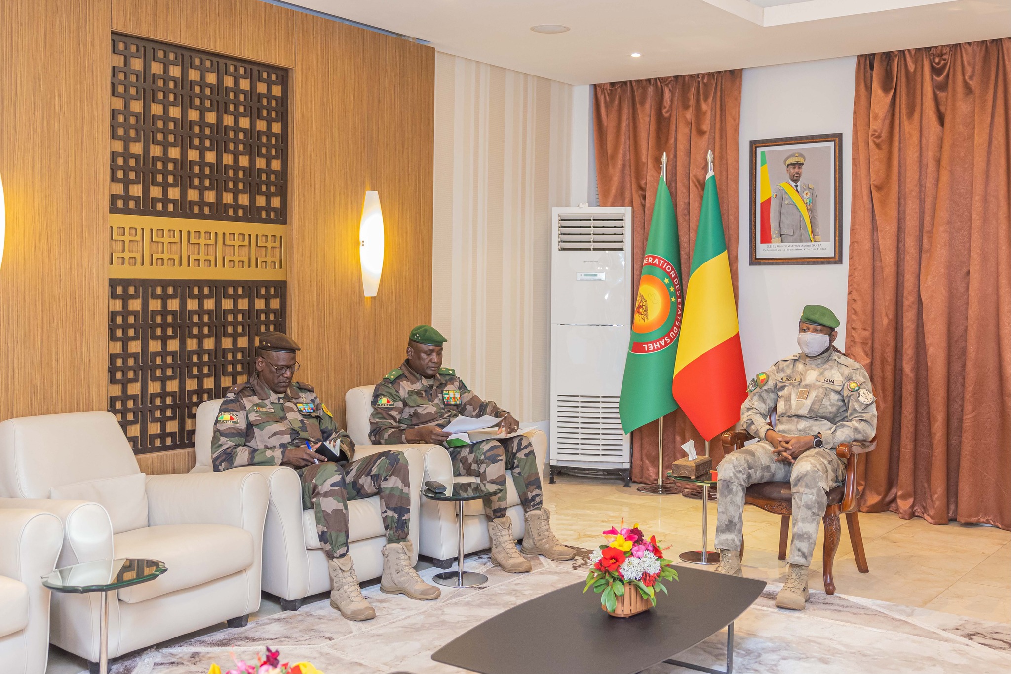 SECURITE : Le Commandant de la Force unifiée AES reçu au palais de Koulouba à Bamako