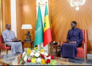 Palais de La République : Le President  Diomaye a reçu en audience le Maire de Thiès, Dr Babacar Diop