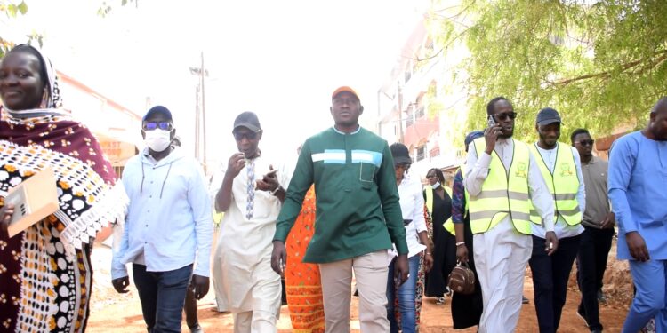 Thiès : Le Maire de la commune Nord visite les travaux sur l’axe Diakhao – Base