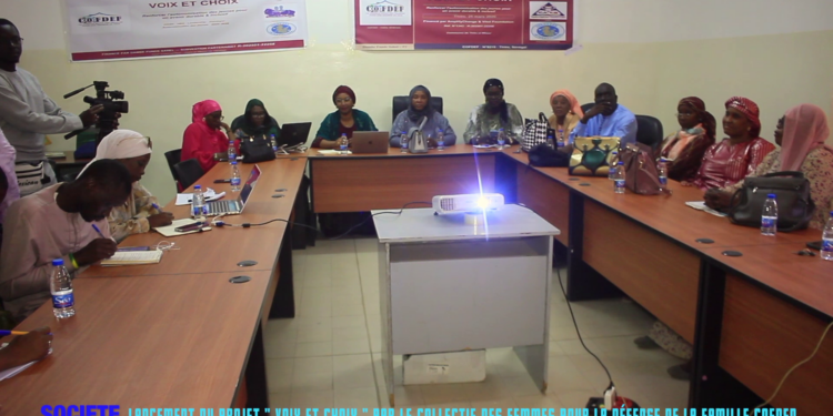 Thiès – Lancement du projet “Voix & Choix” par le Collectif des Femmes pour la Défense de la Famille