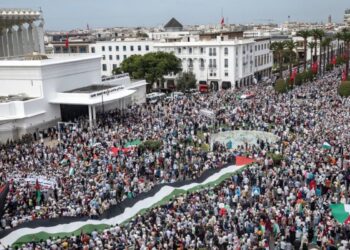 Maroc : Près de 5 000 manifestants en soutien aux Palestiniens