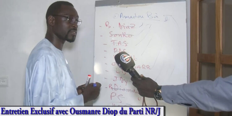 Entretien Exclusif : Ousmane Diop du parti NR/J appelle à un sursaut national derrière Amadou Ba pour sauver le Sénégal