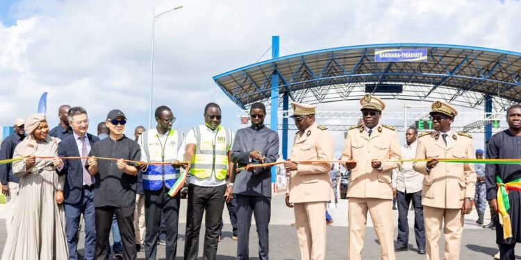Le President Diomaye a inauguré l’autoroute à péage Mbour – Fatick – Kaolack