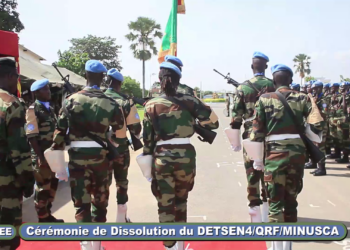 Thiès – Cérémonie de dissolution du DETSEN4/QRF/ MUNISCA