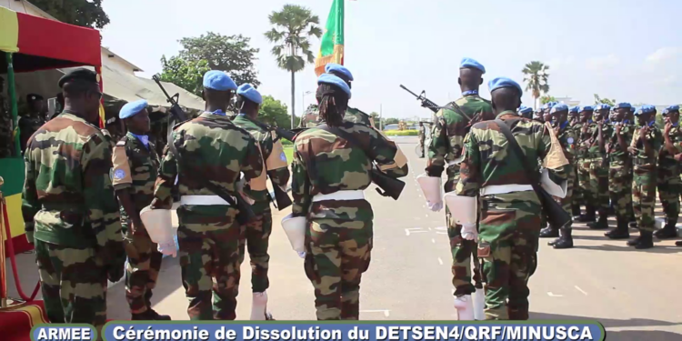 Thiès – Cérémonie de dissolution du DETSEN4/QRF/ MUNISCA