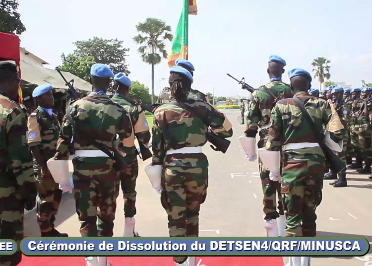 Thiès – Cérémonie de dissolution du DETSEN4/QRF/ MUNISCA