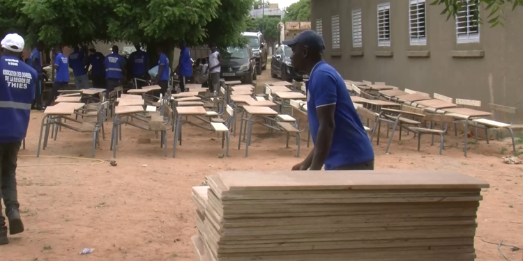 Thiès – Geste citoyen du tout nouveau DG de l’ANER, Thierno Alia Mbengue au profit du Cem Cité Lamy