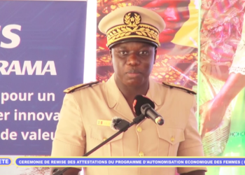 Discours du Gouverneur lors de la Cérémonie officielle de remise des attestations aux bénéficiaires du Programme d’Autonomisation Économique des Femmes (PAEF)