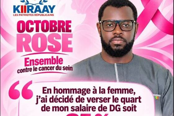 Octobre Rose : Thierno Alia Mbengue s’engage fortement aux côtés des femmes