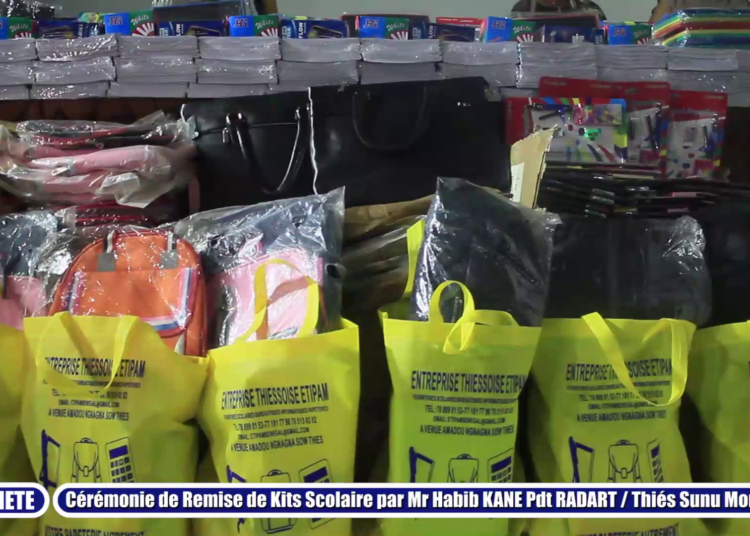 Thiès – Cérémonie de distribution de kits scolaires : Habib Kane réitère la tradition