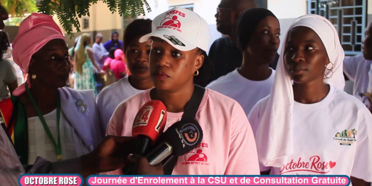Thiès – Octobre Rose : Journée de dépistage et d’enrôlement a la CSU au profit des habitants de la ZAC de Nguinth