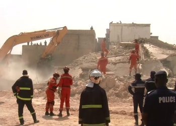 Thiès : Un immeuble de 02 étages s’effondre : Sur les lieux ,le maire de la ville se dit consterné