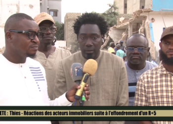 Thiès – Geste de solidarité de l’association des acteurs immobiliers après l’effondrement d’un immeuble