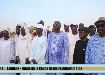 Thiès – Dr Augustin Tine a présidé la finale de la coup du Maire de la commune de Fandéne